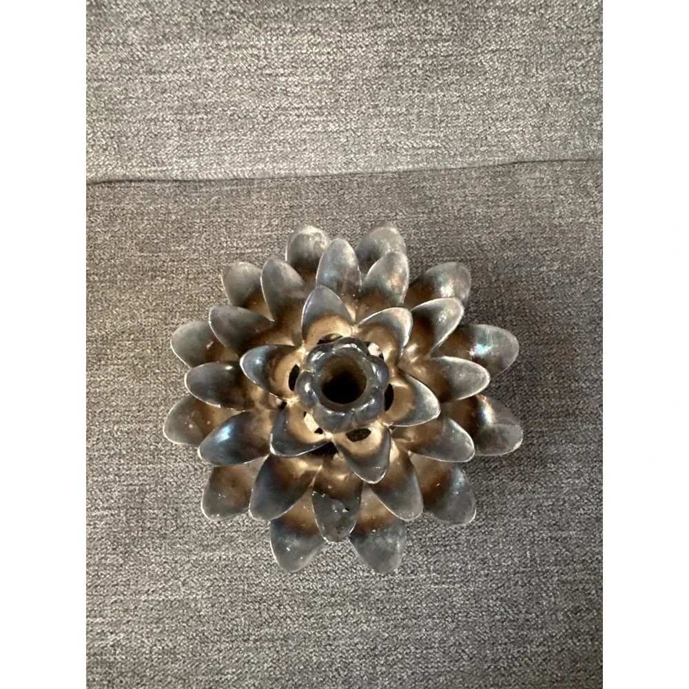VTG Silver‎ plate Flower Frog Wallace #73 Centerpiece Arrangement